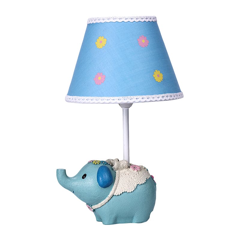 PhantaGlow | Elefanten-Tischlampe mit Blumenmuster