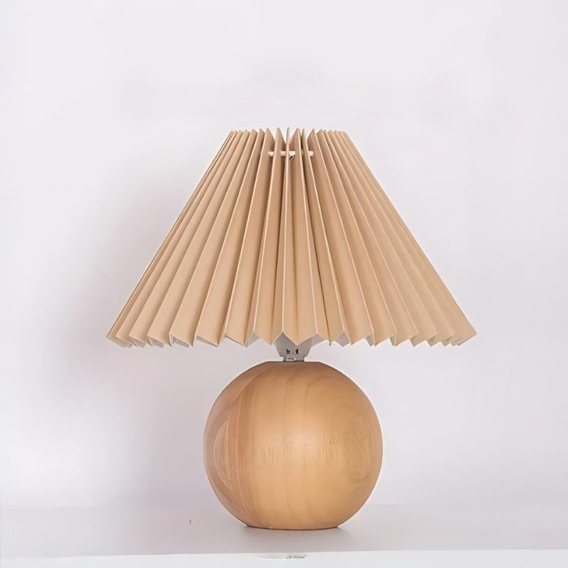 PleatsLight | Vintage-Tischlampe mit plissiertem Schirm