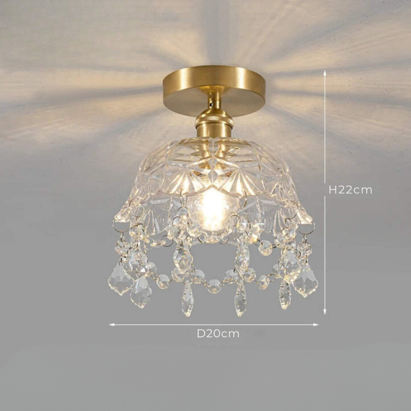 PrismaLight | Moderne Glas-Kristall-Deckenleuchte für elegante Räume