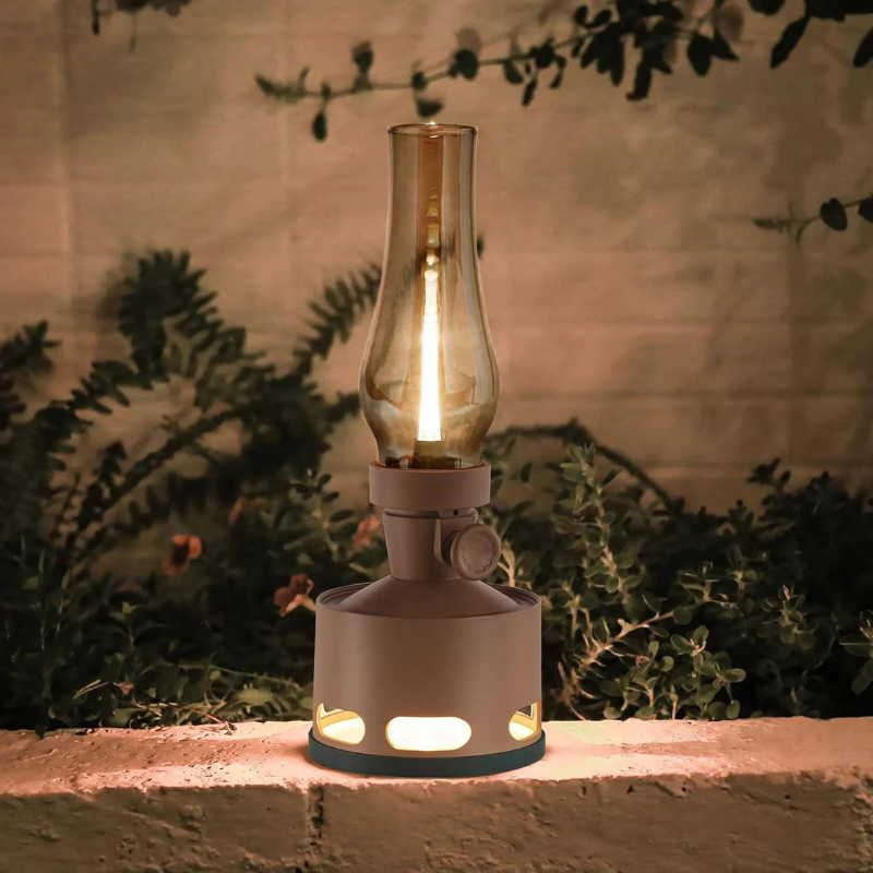 VintageGlow | Nostalgische LED Tischlampe im Vintage-Stil