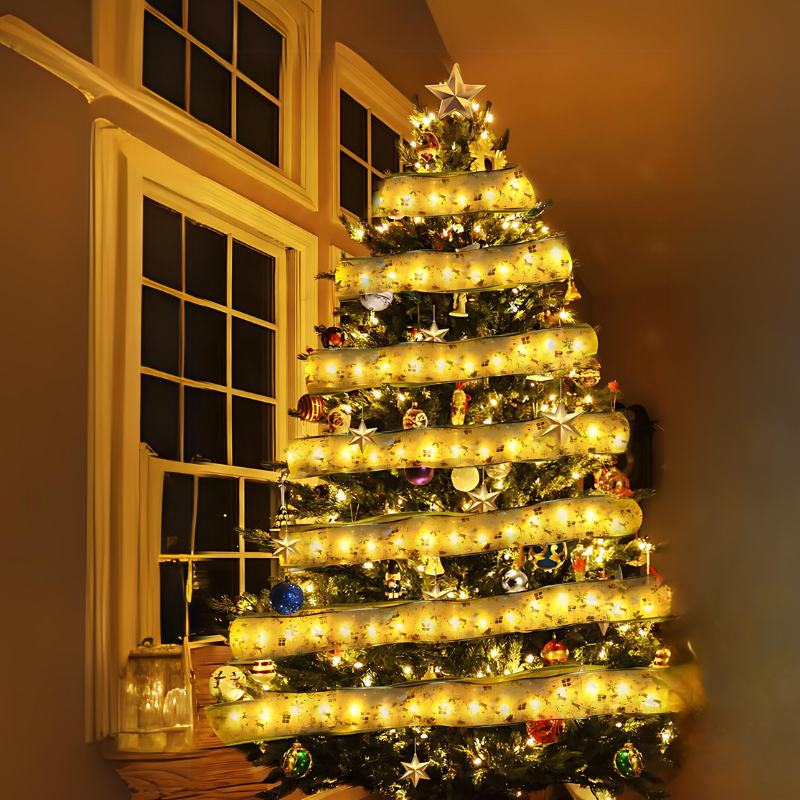SparkleFest | Weihnachtsband mit LED-Lichterkette