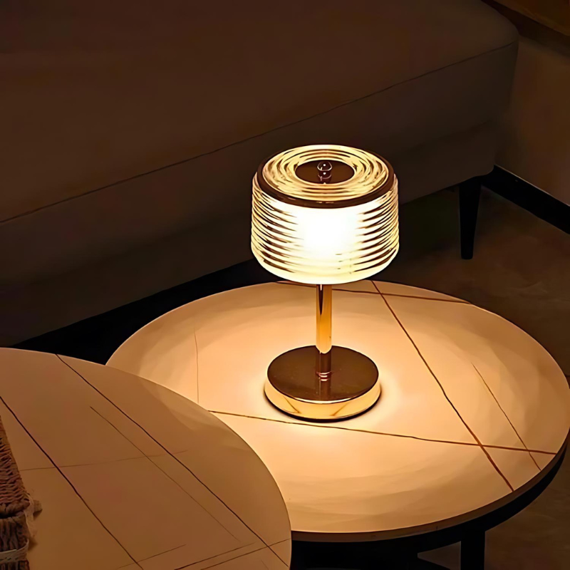 GleamRing | Elegante LED-Ring Tischlampe für stilvolle Beleuchtung