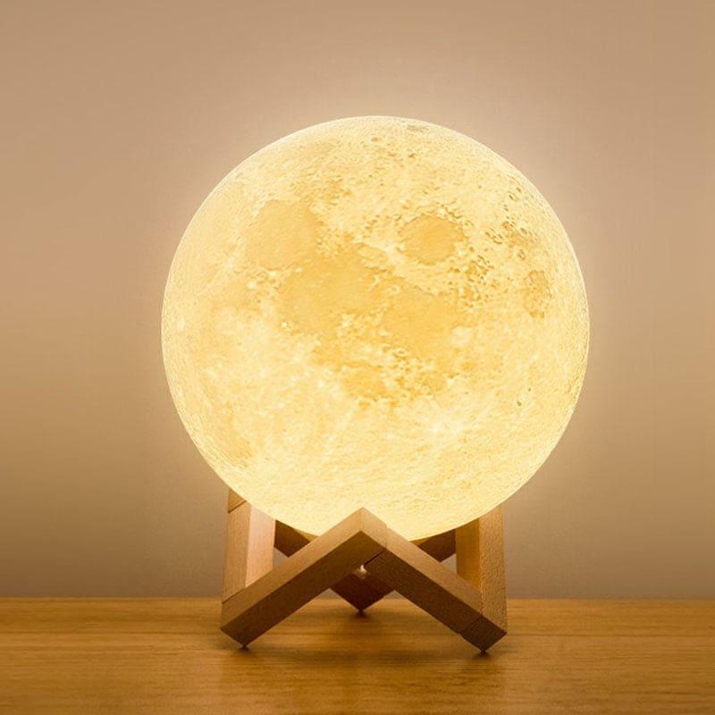 LunaLuxe | Mondförmige Tischlampe