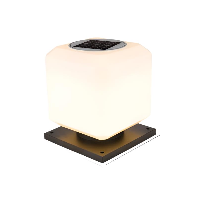 CubeLamp | Elegante solarbetriebene Acryl-Außenlampe für den Garten