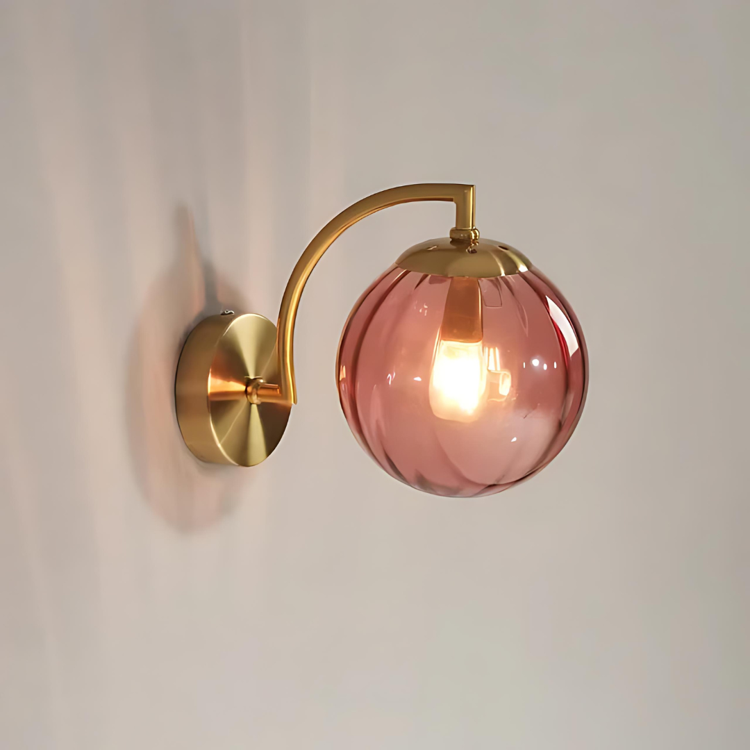 LuminaGlass | Glaskugel-Wandlampe