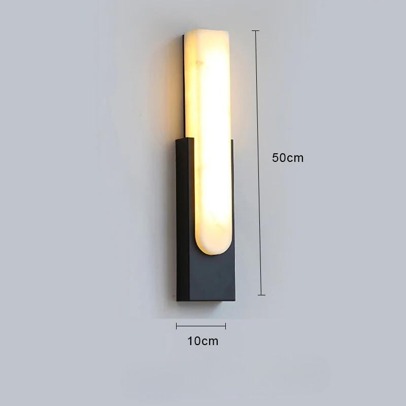 MarbleLight | Moderne LED-Wandleuchte mit goldenem Licht