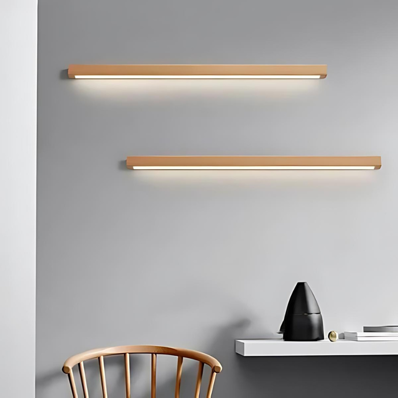 SootheGlow | Dimmbare Holz-Wandlampe mit stilvollem Design