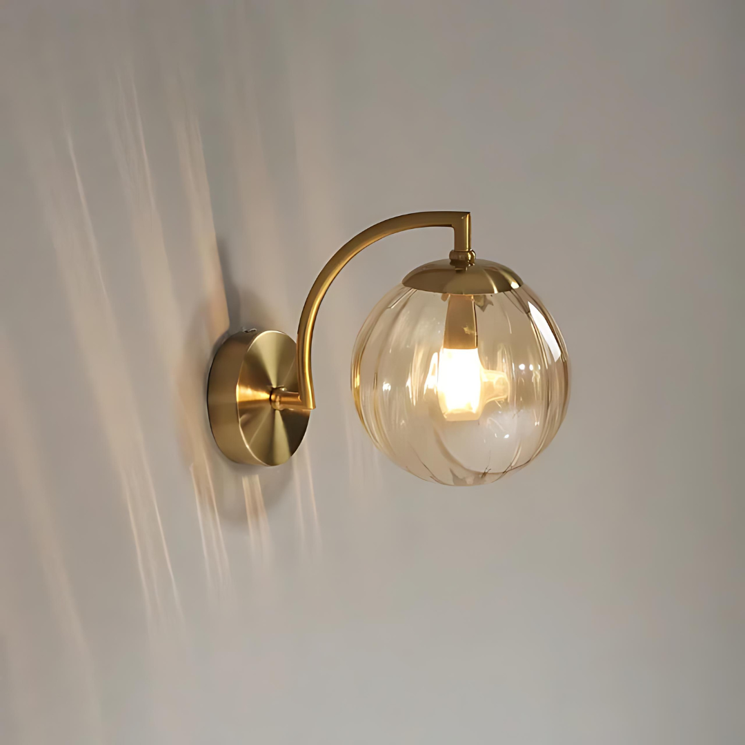 LuminaGlass | Glaskugel-Wandlampe