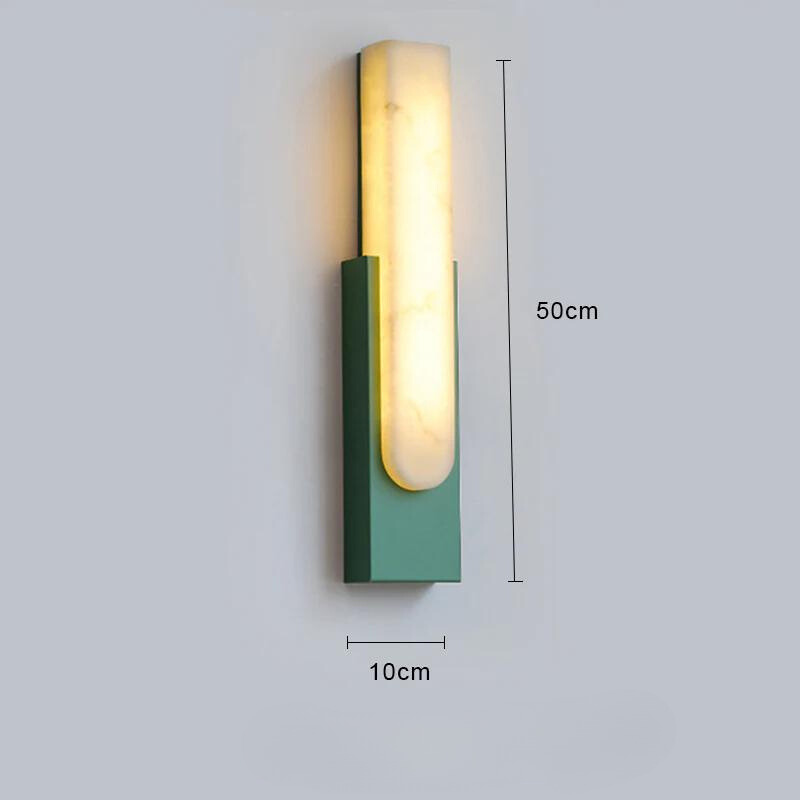 MarbleLight | Moderne LED-Wandleuchte mit goldenem Licht