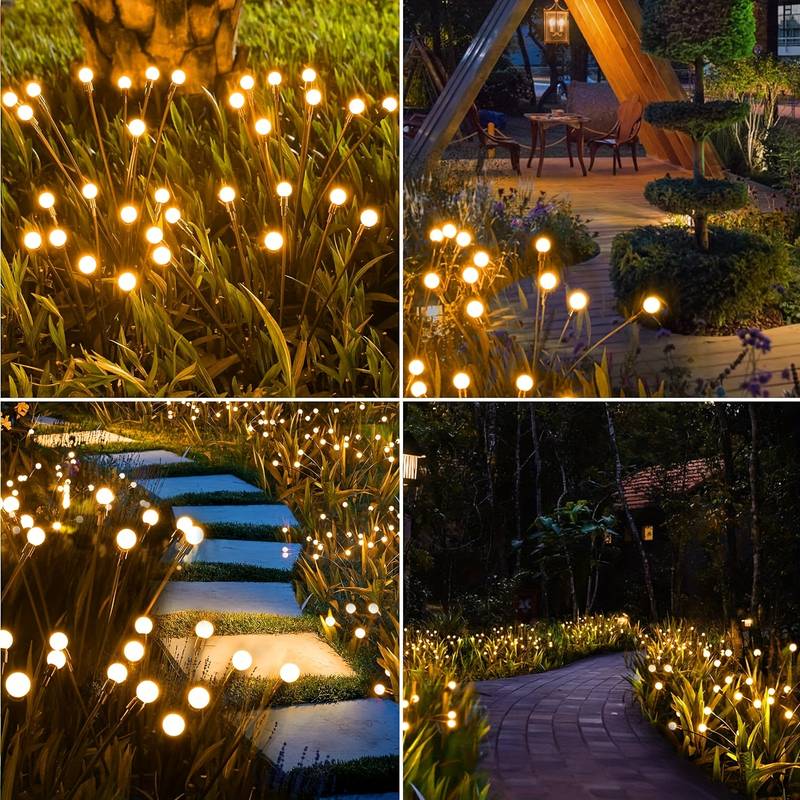 FireflyGlow | Batterieeffiziente kabellose Solar-Gartenlichter