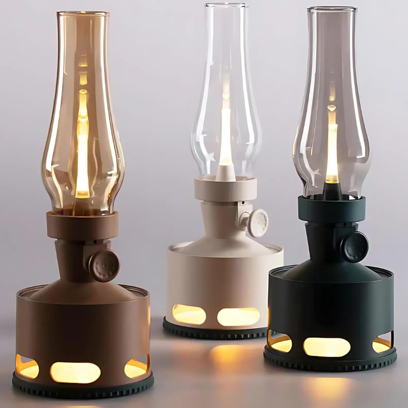 VintageGlow | Nostalgische LED Tischlampe im Vintage-Stil
