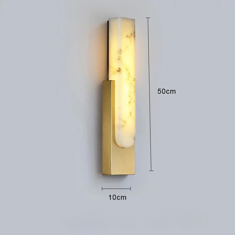 MarbleLight | Moderne LED-Wandleuchte mit goldenem Licht