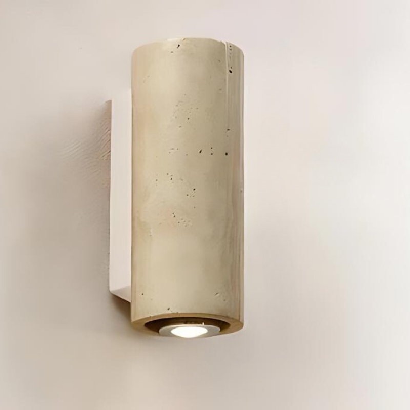TravertinLight | Elegante Wandleuchte aus Marmor