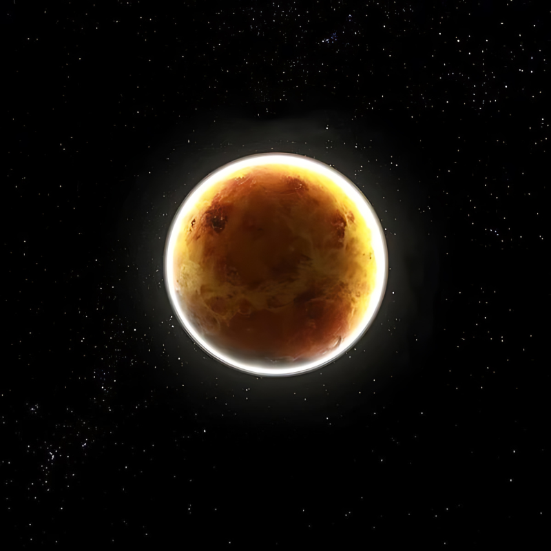 LunaBeam | Nordische Mond Wandleuchte mit warmem LED Licht
