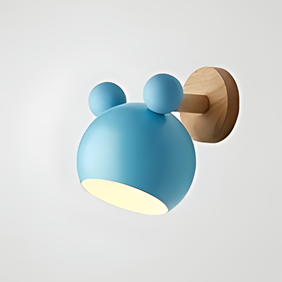 MickeyGlow | Verspielte Mickey Wandlampe für Kinderzimmer und Spielräume