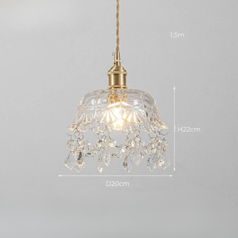 PrismaLight | Moderne Glas-Kristall-Deckenleuchte für elegante Räume