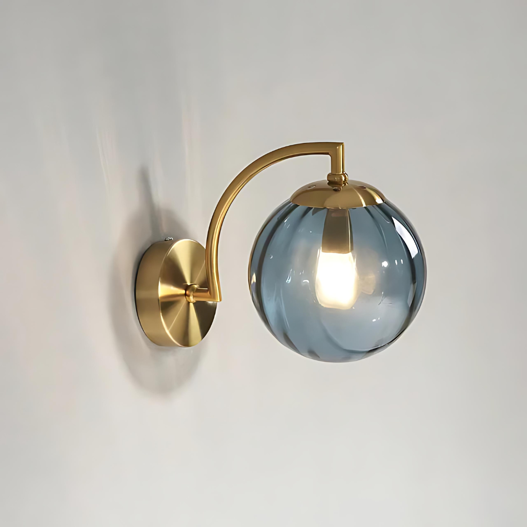 LuminaGlass | Glaskugel-Wandlampe