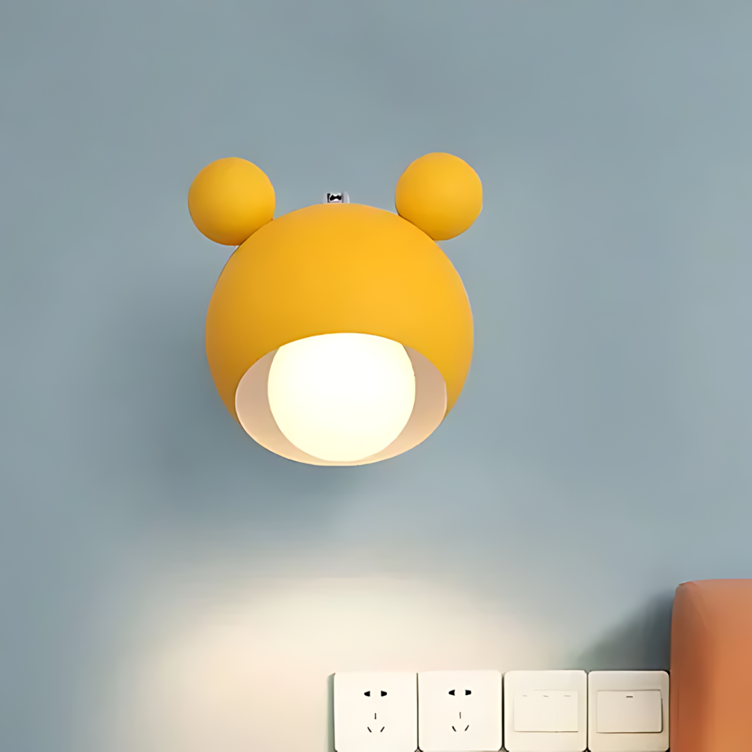 MickeyGlow | Verspielte Mickey Wandlampe für Kinderzimmer und Spielräume