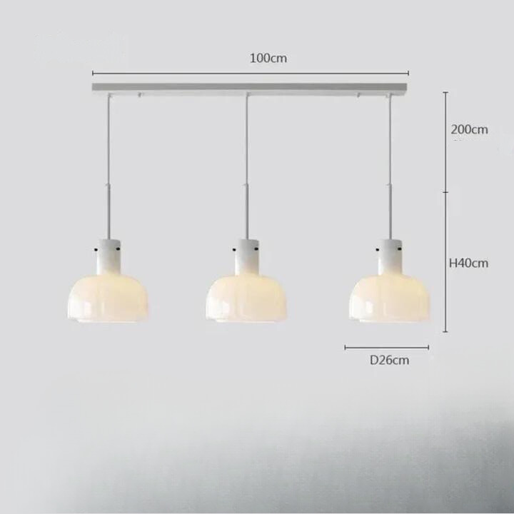 MedievalCharm | Elegante Pendelleuchte aus Glas