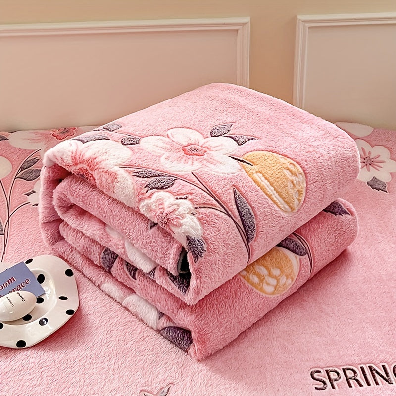 FlowersDream | Frühlingsblüte Plüschdecke für Zuhause