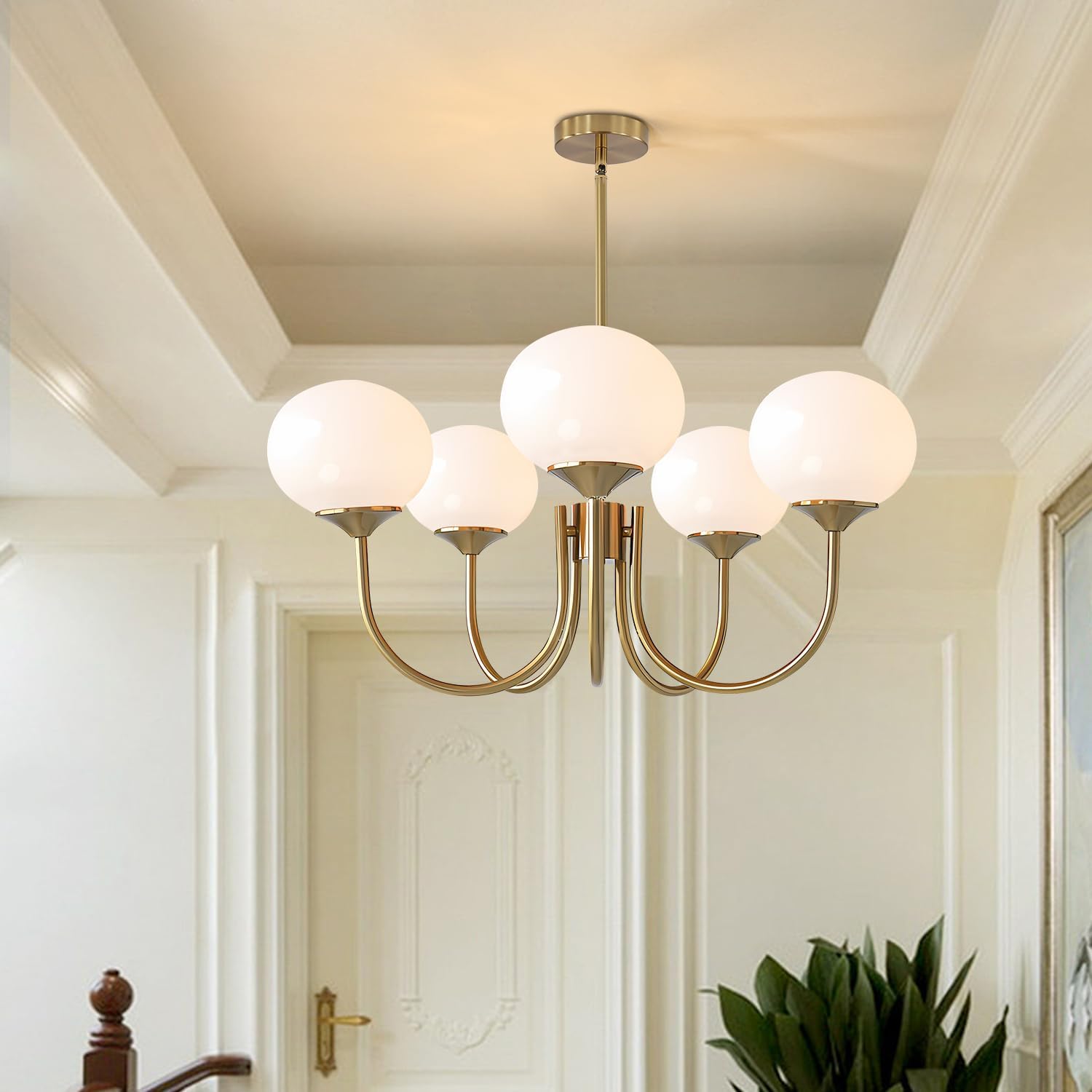 MallowLamp - Vintage Glaskugel Kronleuchter
