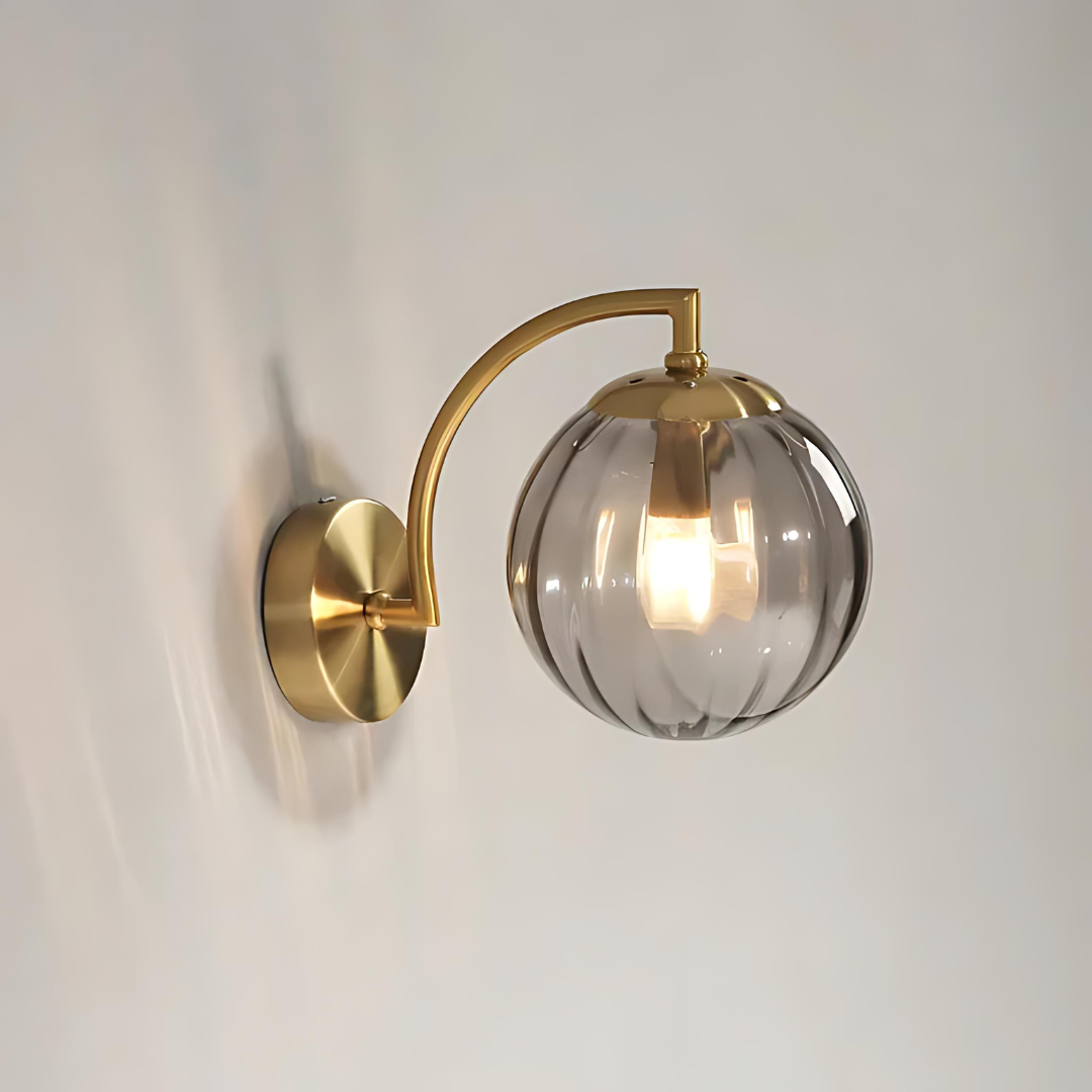 LuminaGlass | Glaskugel-Wandlampe