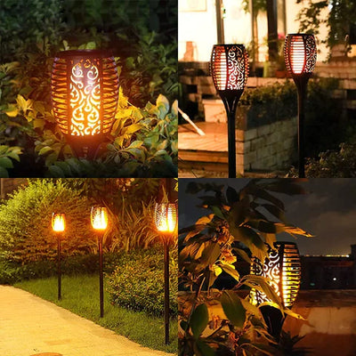 SolFlare | Wasserdichte Solarbetriebene LED-Gartenfackel