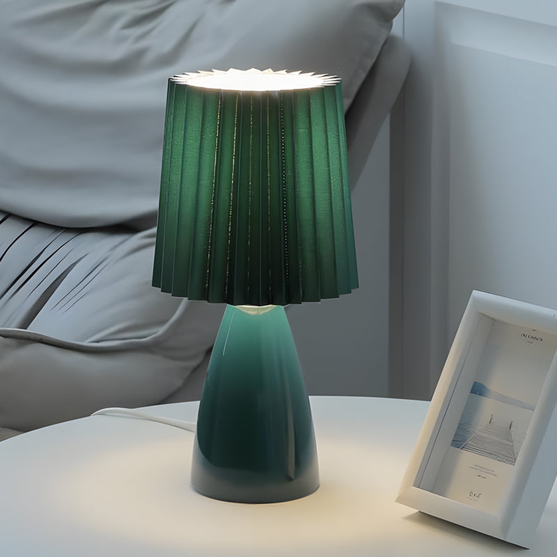 LumiEleganz | Dimmbare Tischlampe mit Glasbasis