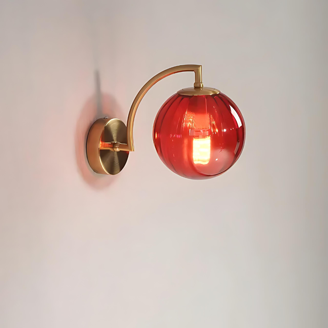 LuminaGlass | Glaskugel-Wandlampe