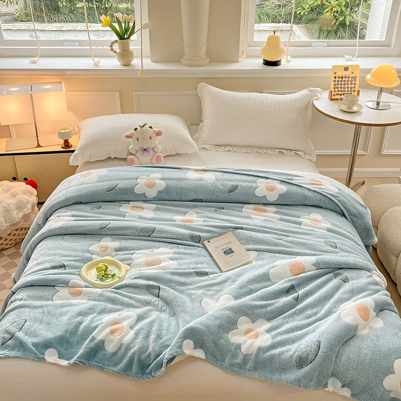 FlowersDream | Frühlingsblüte Plüschdecke für Zuhause