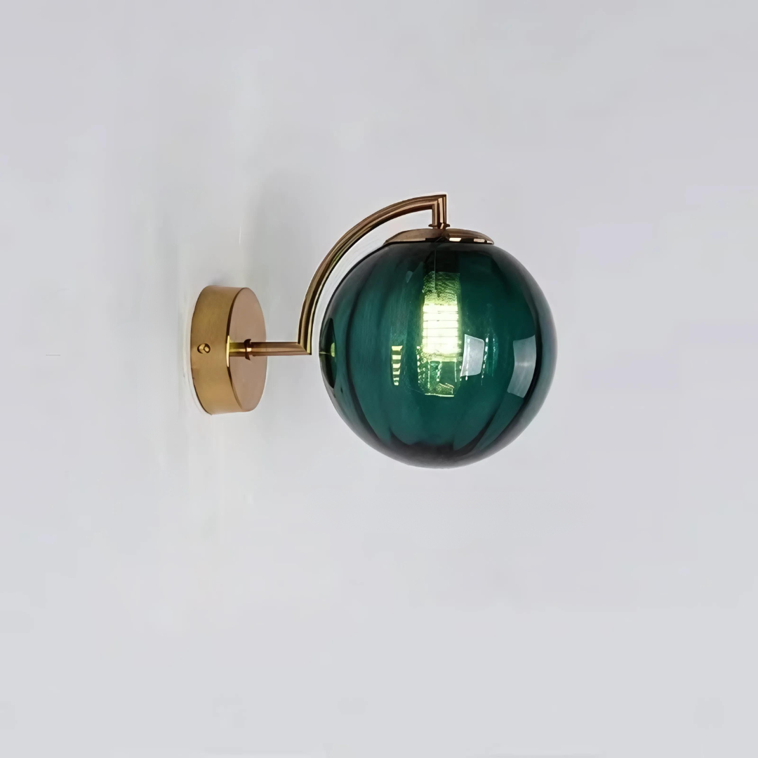 LuminaGlass | Glaskugel-Wandlampe