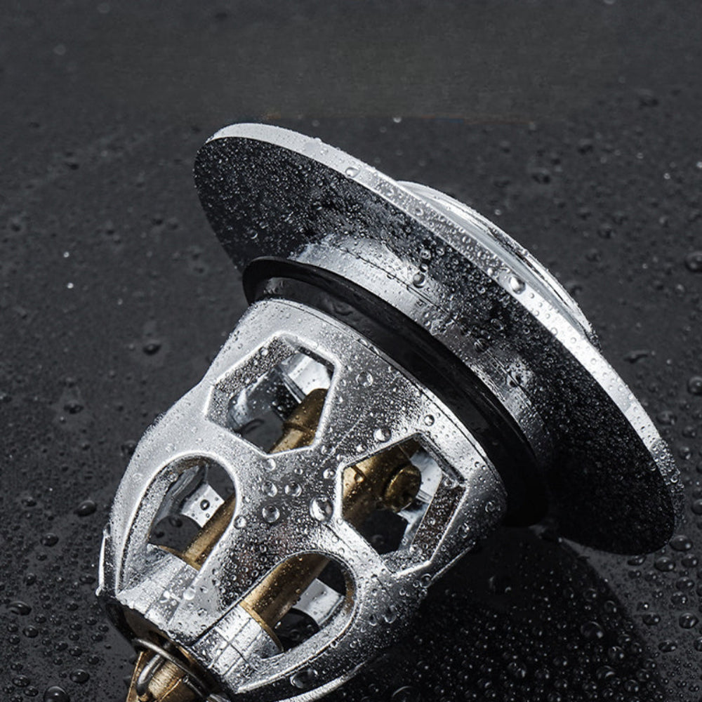 Abflussstöpsel Waschbecken Pop Up Ablaufstopfen Haarfänger Metall