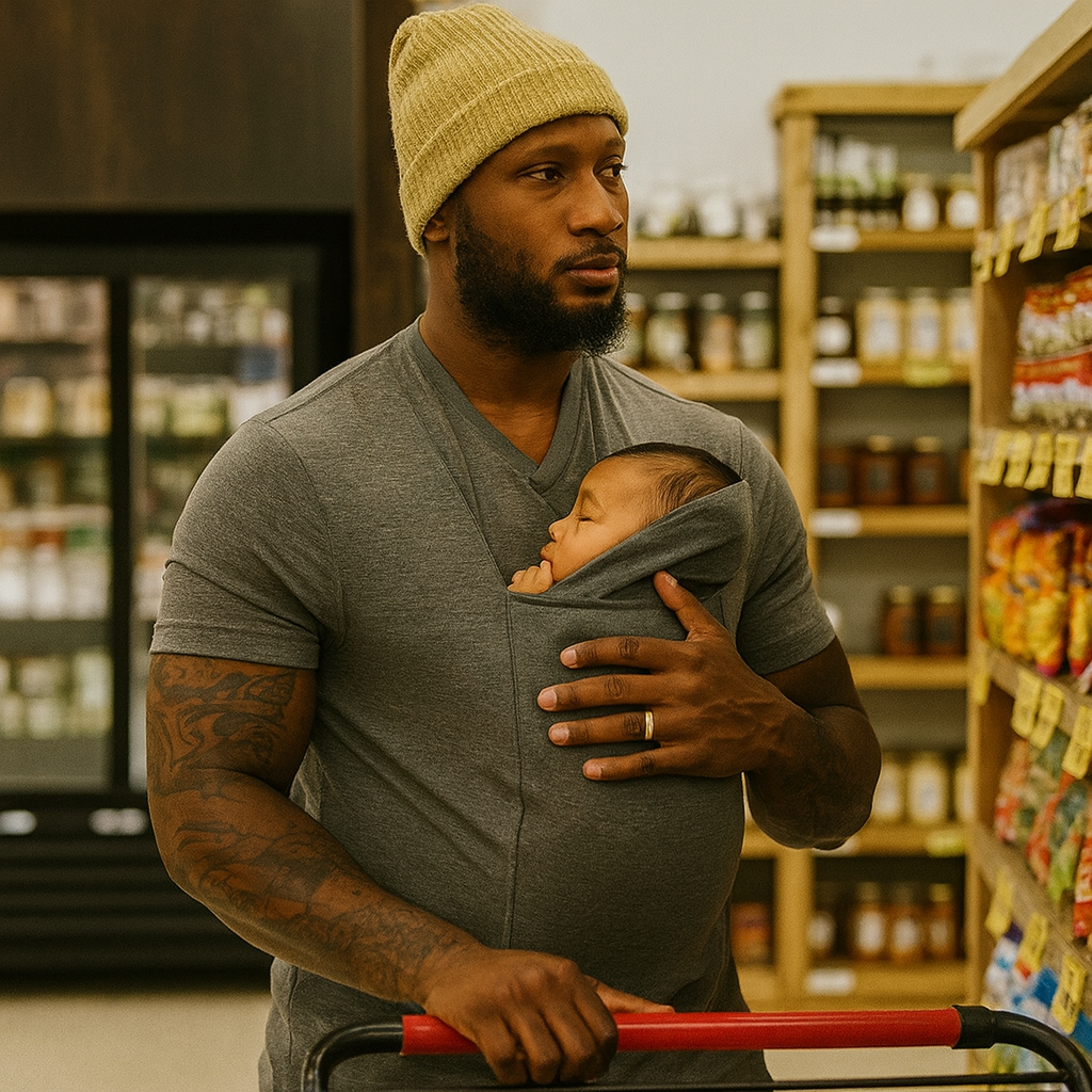 Babytrage Shirt Neugeborene Tragshirt Eltern Elastisch 4