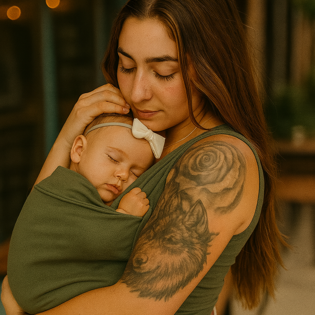 Babytrage Shirt Neugeborene Tragshirt Eltern Elastisch 5