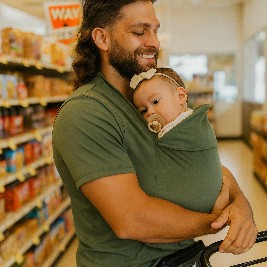 Babytrage Shirt Neugeborene Tragshirt Eltern Elastisch 6