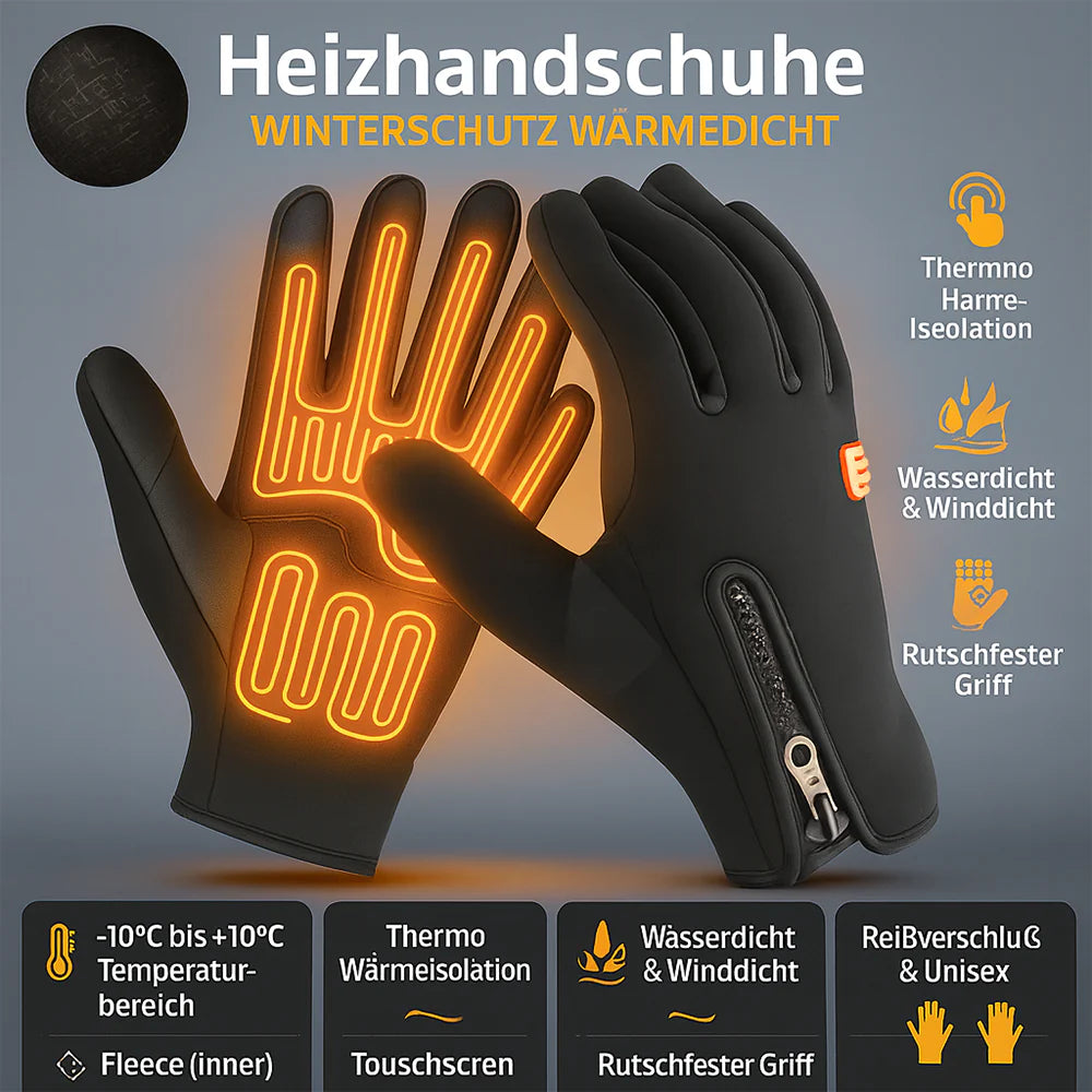 Beheizbare Winter Handschuhe Wasserdicht Touchscreen Warm Griffig 4