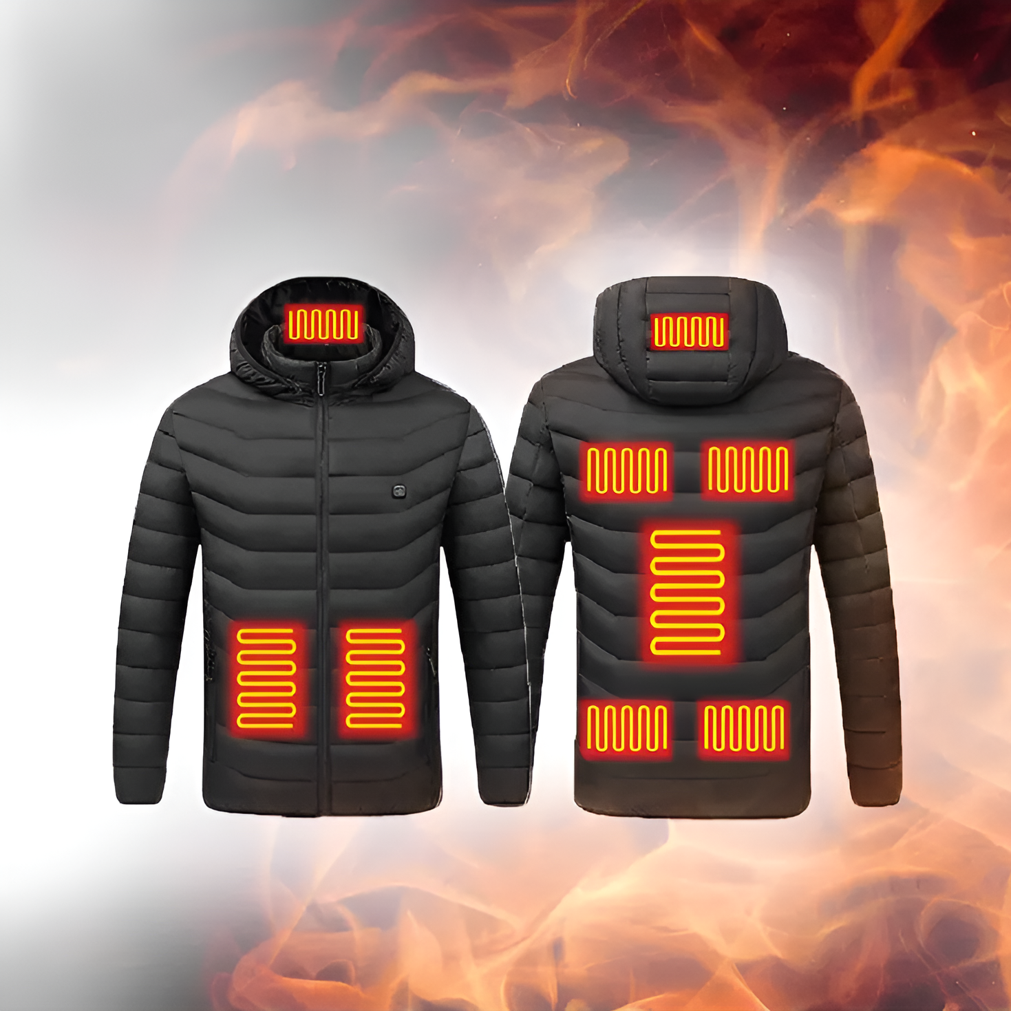 Beheizte Jacke Elektrischer Wärmemantel Winterkleidung 1