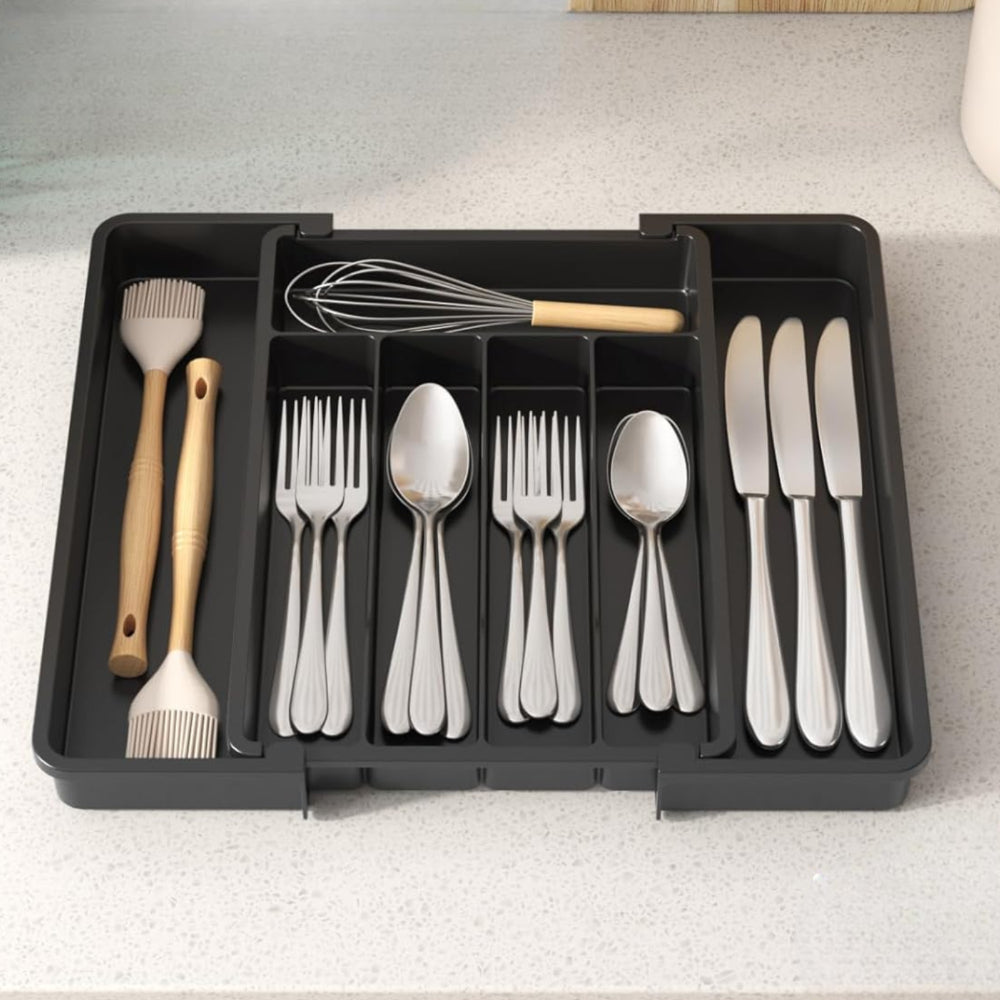Besteckkasten Schublade Verstellbar Organizer Küche Besteckhalter