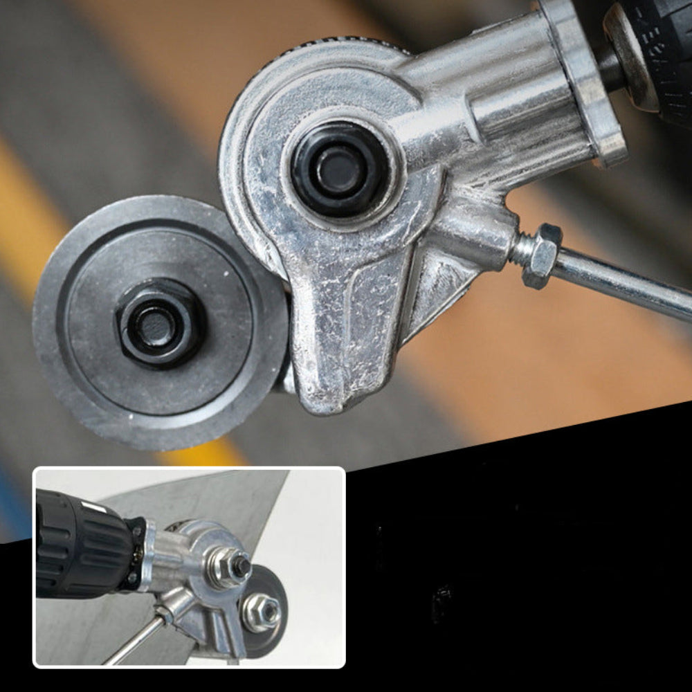 Blechschere Bohreraufsatz Metall Schneidwerkzeug Akkuschrauber Adapter