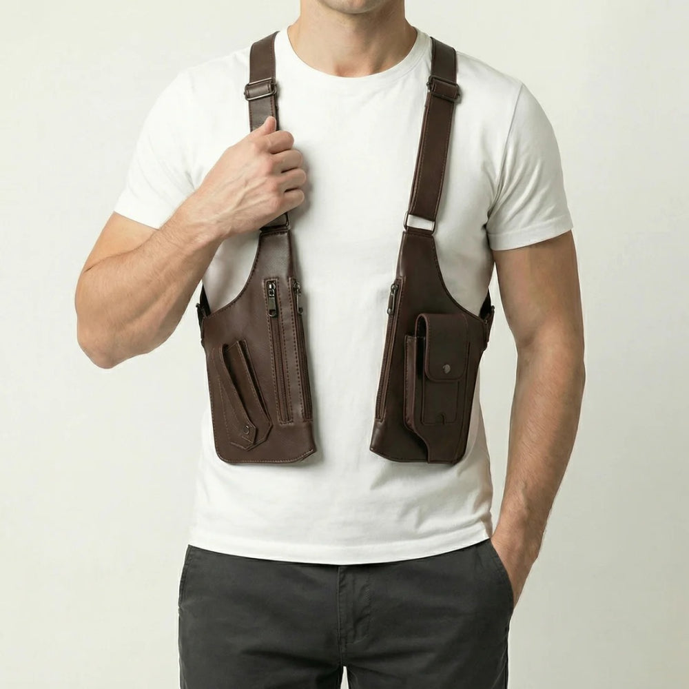 Brusttasche Schulterholster Tasche Verstellbares Tragesystem Alltag