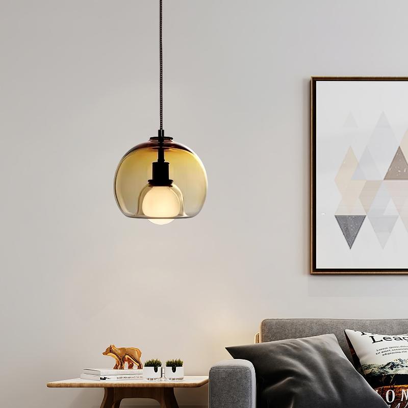 GlassyGlow | Elegante Pendelleuchte in minimalistischem Design