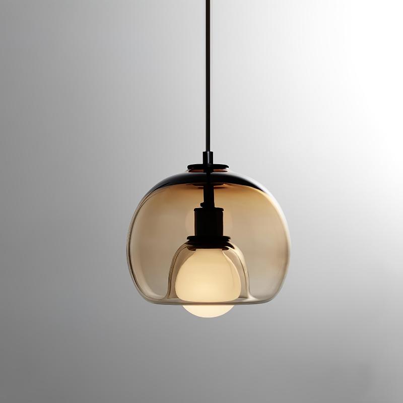 GlassyGlow | Elegante Pendelleuchte in minimalistischem Design