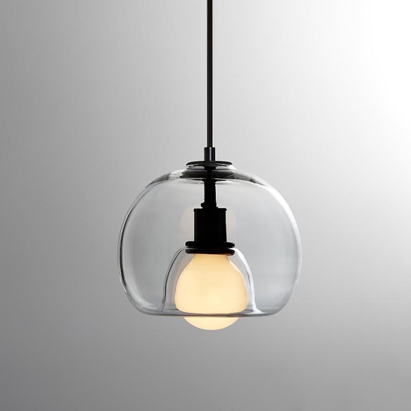 GlassyGlow | Elegante Pendelleuchte in minimalistischem Design