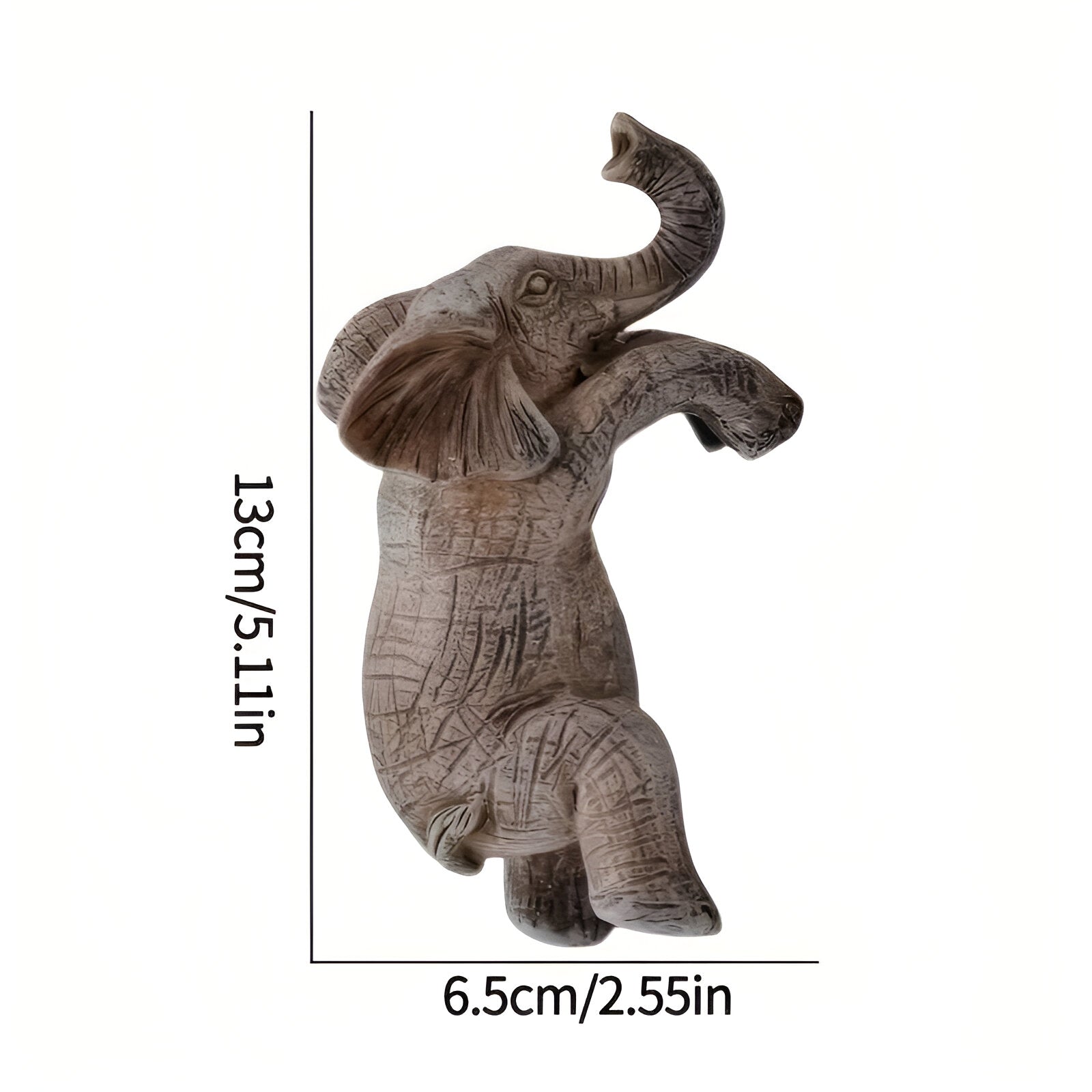Elefantino | Hängender Elefant auf Blumentopf aus Harz
