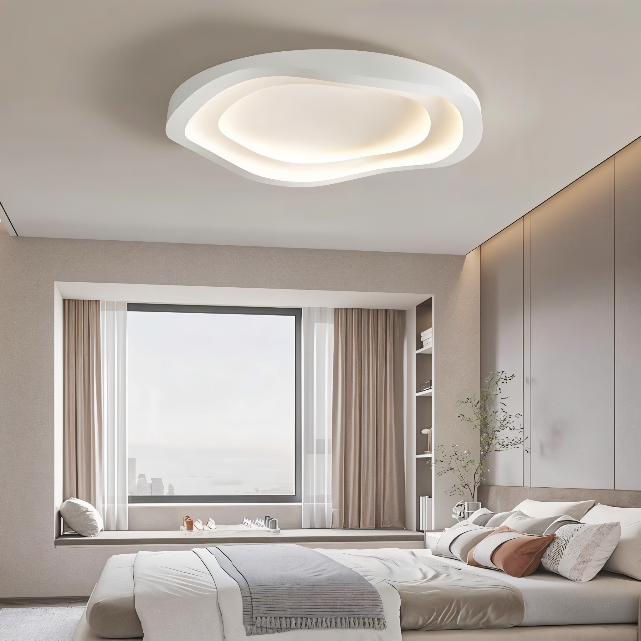 CurveLux | Minimalistische kurvige LED-Deckenleuchte