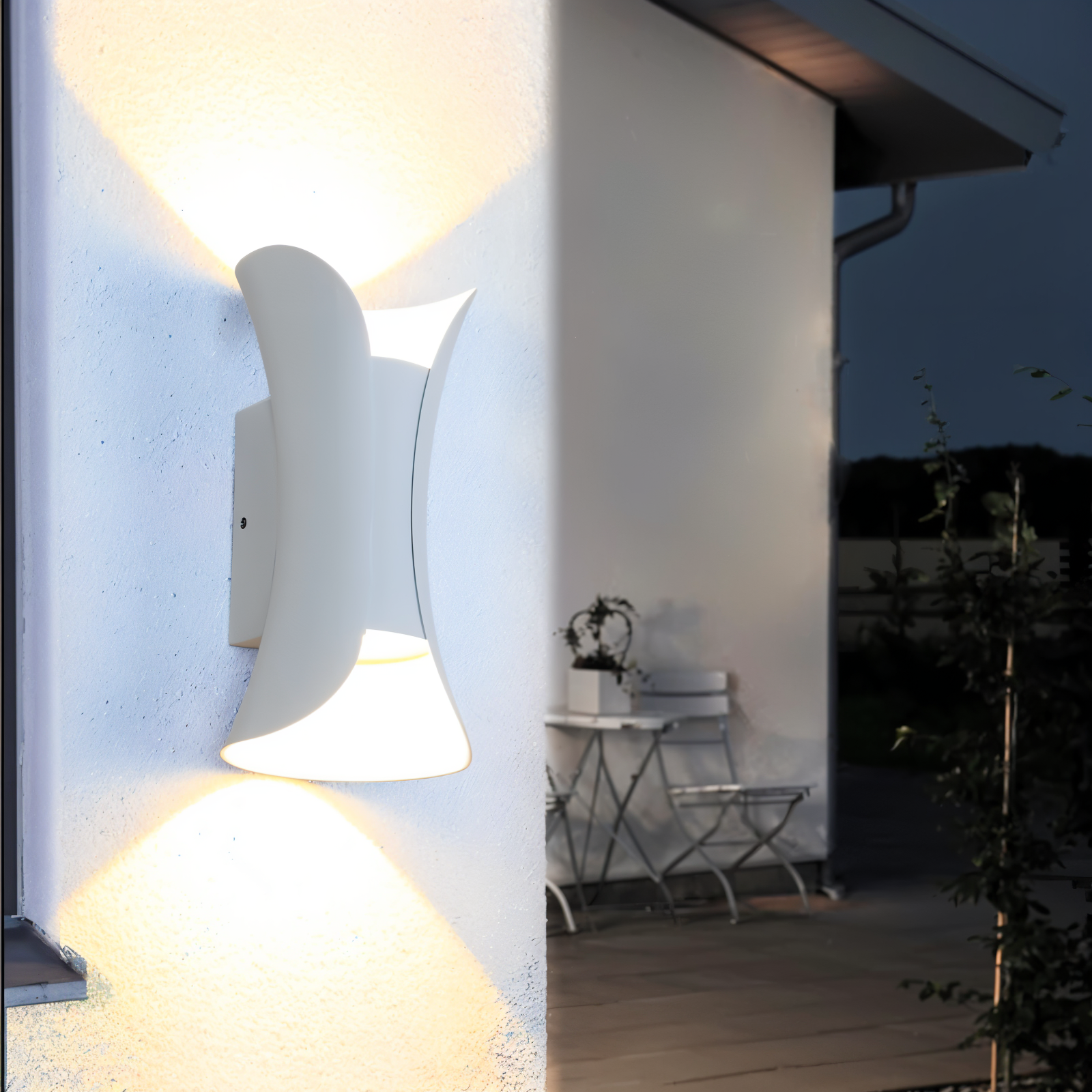Dualite | Wasserdichte LED-Wandleuchte mit Doppelkopf