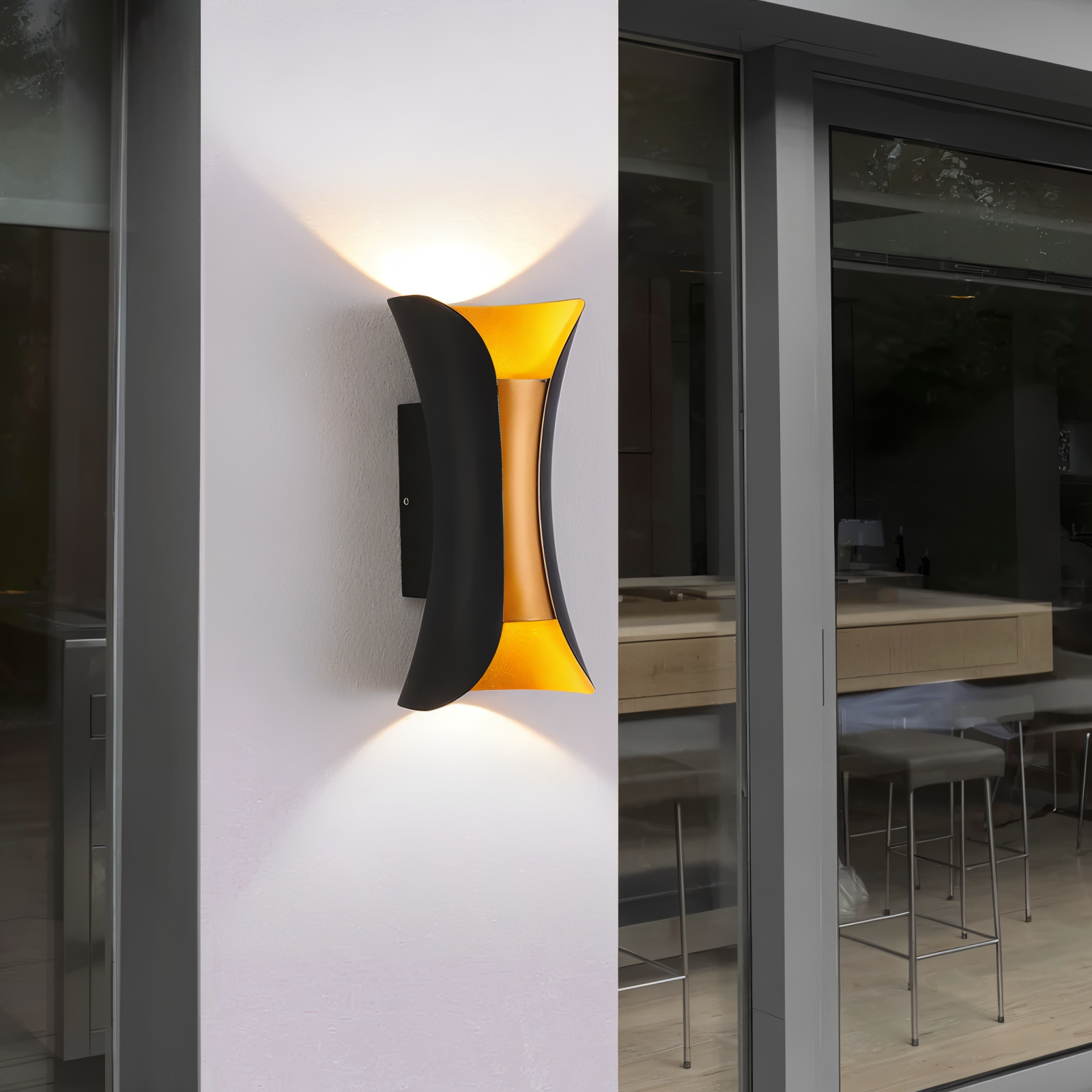 Dualite | Wasserdichte LED-Wandleuchte mit Doppelkopf