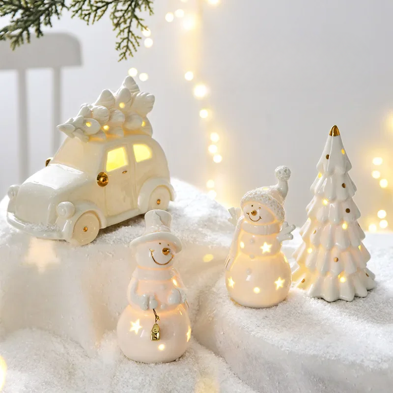 Schnuffelzauber | Beleuchteter Weihnachtsschmuck aus Keramik