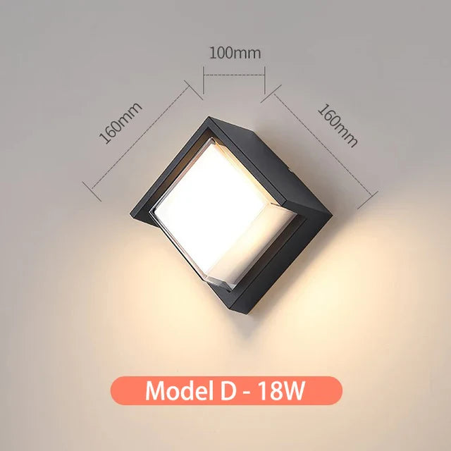 TwilightGlow | Stilvolle wetterfeste Wandlampe für den Außenbereich