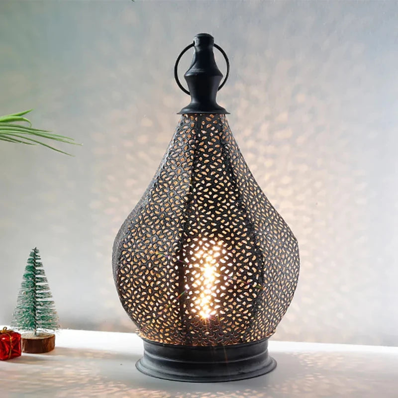 MoroccoLamp | Ethno-Tischlampe mit warmer Beleuchtung für eine gemütliche Atmosphäre